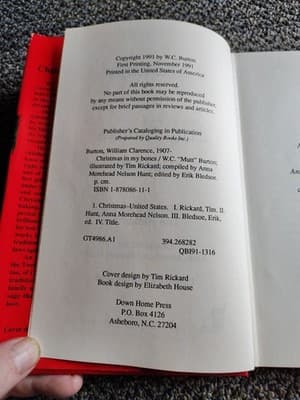 Christmas in My Bones - Hardcover, by Burton William C.; Burton - Acceptable n - Thumbnail 6