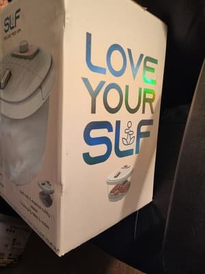 SLF Deluxe Heated Portable Bubble Bath Foot Massager w/Built-in Roller Bars ~New - Thumbnail 2