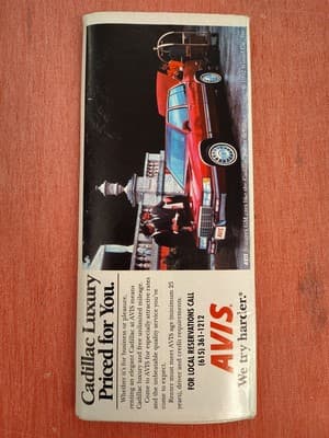 Vintage 1990 NASHVILLE Visitors Street Map and Visitor Guide - Thumbnail 2