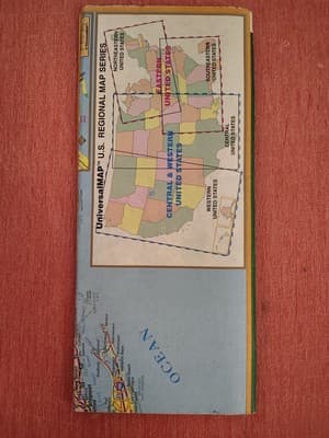 Universal Map, Eastern United States Interstate Map - Thumbnail 2