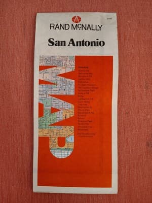 Rand McNally San Antonio State Highway Travel Road Map-SW5