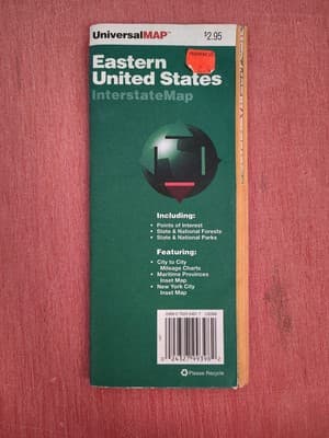 Universal Map, Eastern United States Interstate Map