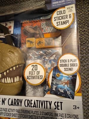 Jurassic World Dominion Create N' and Carry Creativity Set jurrasic park - New - Thumbnail 7