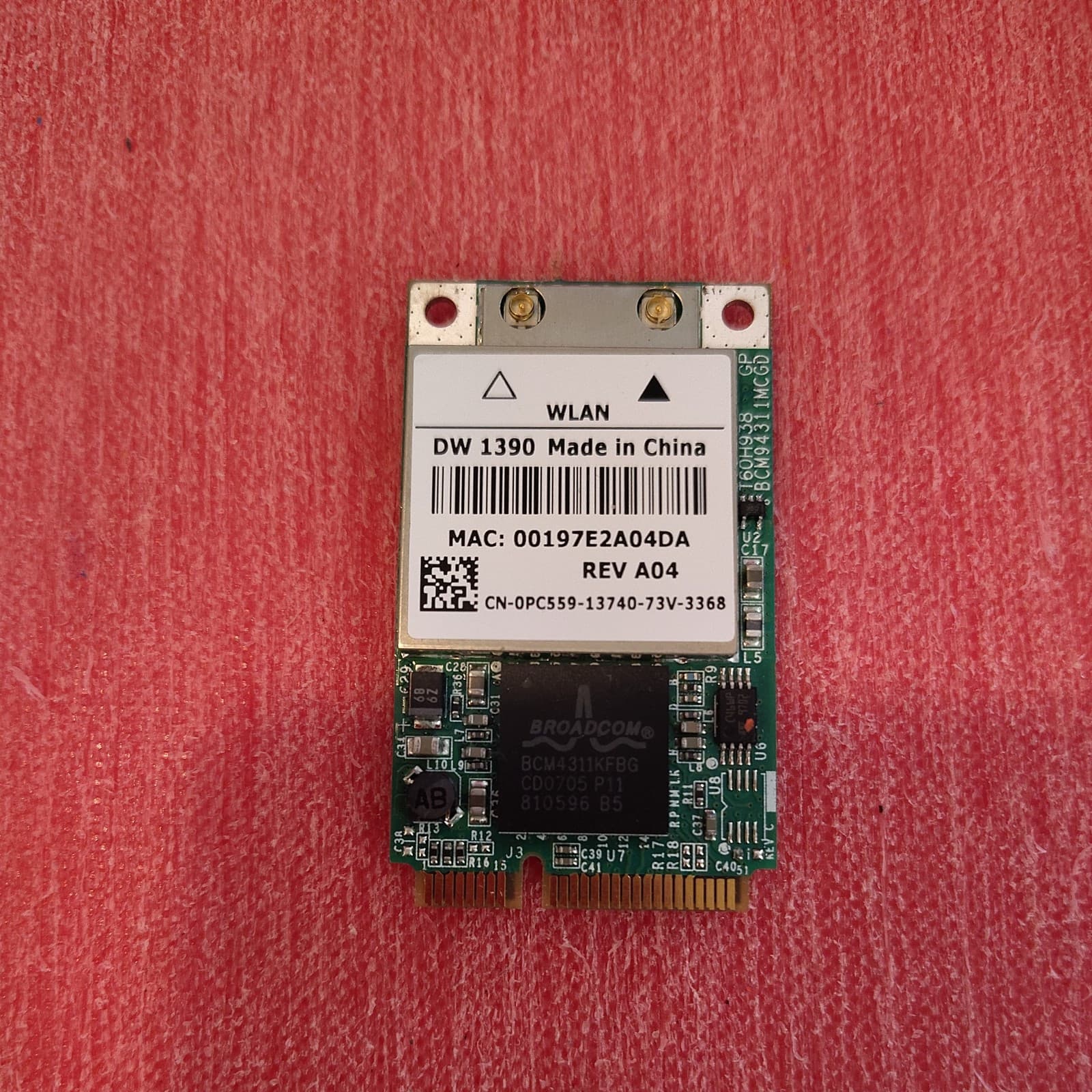 DELL DW 1390 WLAN MINI-PCI E CARD DP/N 0PC559 Wireless WiFi Network Card
