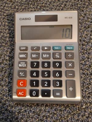 Casio MS-80B Standard Function Desktop Calculator, Free Shipping 🇺🇸 Tested - Thumbnail 6
