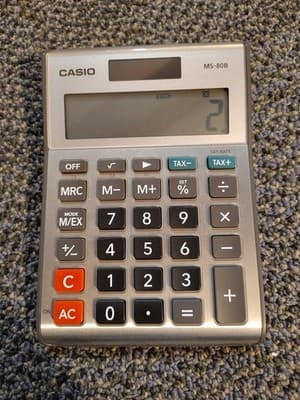 Casio MS-80B Standard Function Desktop Calculator, Free Shipping 🇺🇸 Tested - Thumbnail 4