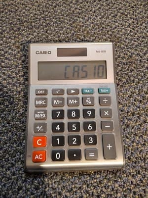 Casio MS-80B Standard Function Desktop Calculator, Free Shipping 🇺🇸 Tested