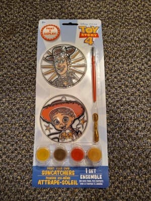Toy Story 4 Paint Your Own Suncatcher Complete Set ~ Fun Craft Woody and Bonnie