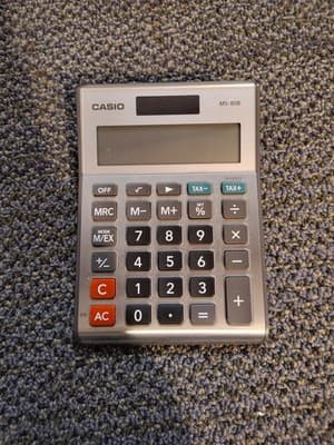 Casio MS-80B Standard Function Desktop Calculator, Free Shipping 🇺🇸 Tested - Thumbnail 2