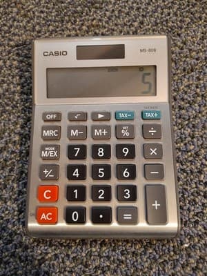 Casio MS-80B Standard Function Desktop Calculator, Free Shipping 🇺🇸 Tested - Thumbnail 5