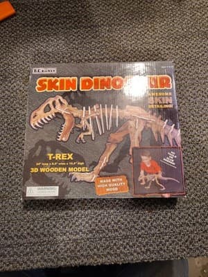 B.C. Bones Skin Dinosaur T-Rex 3D Modeling Kit Skin Dinosaur 49218 NEW & Sealed