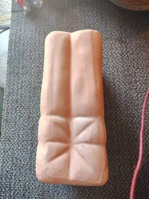 Terracotta Halloween Jack O Lantern 10" Luminaria Bag Shaped Tall Candle Holder - Thumbnail 3