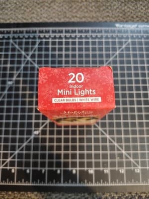 20ct Light Set String Miniature Clear Bulbs White Cord Christmas New - Thumbnail 5