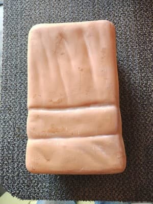 Terracotta Halloween Jack O Lantern 10" Luminaria Bag Shaped Tall Candle Holder - Thumbnail 2