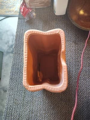 Terracotta Halloween Jack O Lantern 10" Luminaria Bag Shaped Tall Candle Holder - Thumbnail 4