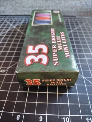 Vintage Super Bright 35 Miniature Lights Christmas Light Set Indoor/Outdoor Use - Thumbnail 4