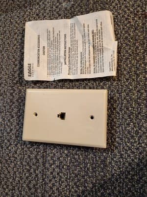 441B 1 Gang Box Telephone Wall Plate - Thumbnail 10