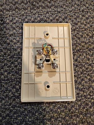 441B 1 Gang Box Telephone Wall Plate - Thumbnail 2