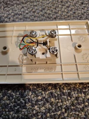 441B 1 Gang Box Telephone Wall Plate - Thumbnail 3