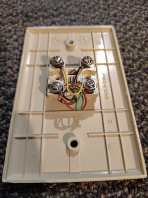 441B 1 Gang Box Telephone Wall Plate - Thumbnail 4