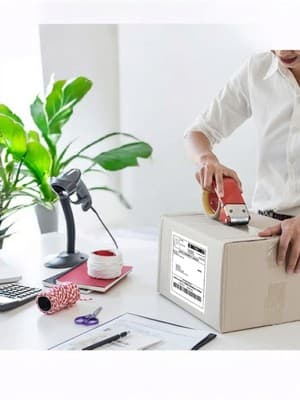 500 4x6 Fanfold Thermal Shipping Labels UPS CERTIFIED / USPS fits most printers - Thumbnail 3