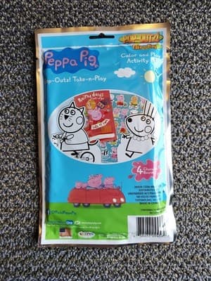 Disney PEPPA PIG On the Go Play Color Pack ACTIVITY KIT Stickers Marker Fun Fair - Thumbnail 2