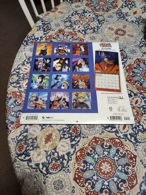 Naruto Shippuden 2022 Square Wall Calendar NEW - Thumbnail 2
