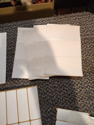 Self Adhesive Removable Label Lot Of 3 Types And Size Label SEE DESCRIPTION - Thumbnail 5