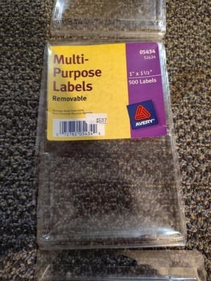 Self Adhesive Removable Label Lot Of 3 Types And Size Label SEE DESCRIPTION - Thumbnail 2