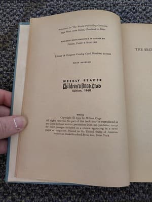 The Secret of Crossbone Hill by Mary Q. Steele - 1960, 1st Edition, Stated - HC - Thumbnail 4