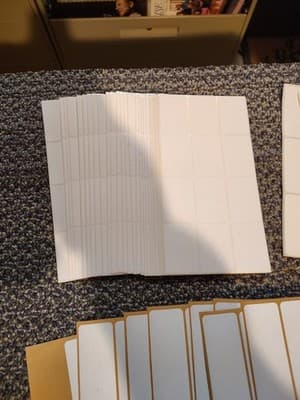 Self Adhesive Removable Label Lot Of 3 Types And Size Label SEE DESCRIPTION - Thumbnail 4