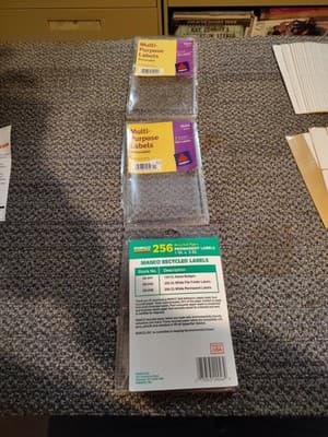 Self Adhesive Removable Label Lot Of 3 Types And Size Label SEE DESCRIPTION - Thumbnail 9
