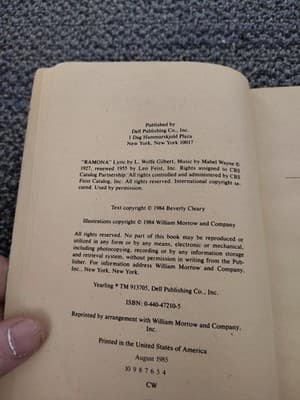 Ramona Quimby: Ramona Forever by Beverly Cleary (1985, Paperback) - Thumbnail 4