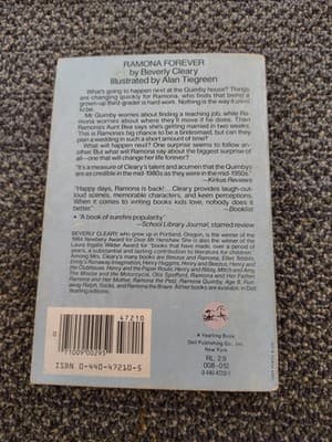 Ramona Quimby: Ramona Forever by Beverly Cleary (1985, Paperback) - Thumbnail 2
