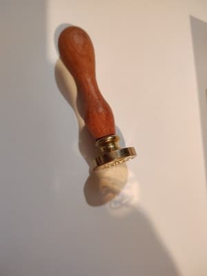 Wax Seal Stamp, With Brass Head And Wood Handle, Great For Crafts, Weddings, BDs - Thumbnail 4