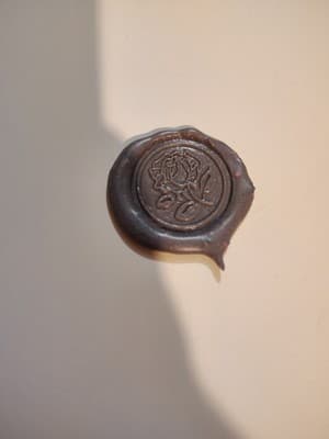 Wax Seal Stamp, With Brass Head And Wood Handle, Great For Crafts, Weddings, BDs - Thumbnail 3