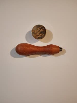 Wax Seal Stamp, With Brass Head And Wood Handle, Great For Crafts, Weddings, BDs - Thumbnail 5