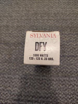 sylvania projector lamp bulb blue top 1000w 120-125v DFY New old stock - Thumbnail 2