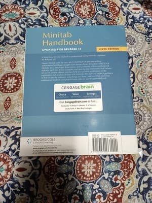 MINITAB HANDBOOK: UPDATE FOR RELEASE 16 By Barbara F. Ryan & Brian L. Joiner VG+ - Thumbnail 2