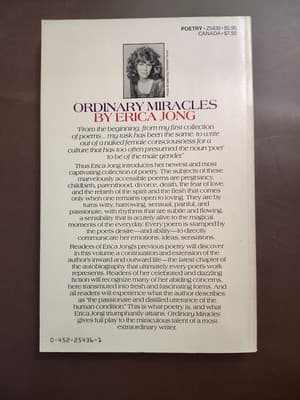 Ordinary Miracles: New Poems by Erica Jong (Paperback, 1983) - Thumbnail 2
