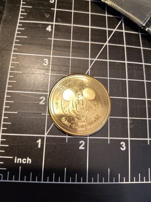 2021 Disney WDW 50th Anniversary Metal Medallion 1.5" Coin Moana's Hei Hei - Thumbnail 2