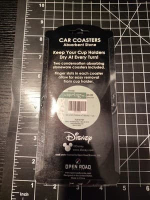 Disney Mickey Mouse and Minnie Mouse Ceramic Car Coasters - Fun Auto Coasters... - Thumbnail 2