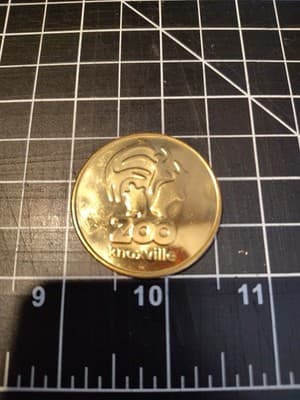 Vintage Knoxville Tennessee zoo Gorilla coin - Thumbnail 2