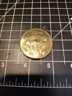Disney Parks Gold Coin Pirate Minnie Mouse Swagger Souvenir POTC Collectible - Thumbnail 2