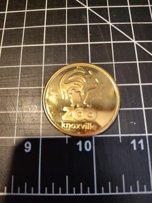 Vintage Knoxville Tennessee zoo Tiger coin - Thumbnail 2