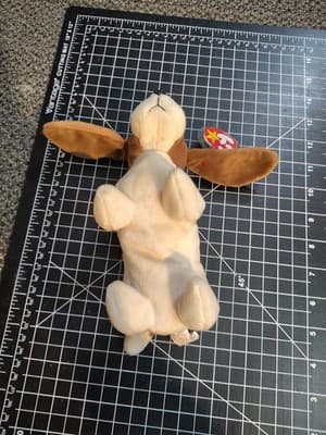 🐾TRACKER 🐾 1997 Ty Beanie Babies Brown & Cream Basset Hound DOG Plush *MWMT* - Thumbnail 6