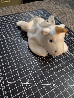 Ty Beanie Baby Mystic - MWMT (Unicorn Tan Horn Yarn Mane 1994) - Thumbnail 2