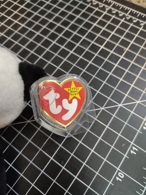 TY Beanie Baby - FORTUNE the Panda Bear (8 inch) - MWMT's Stuffed Animal Toy - Thumbnail 2