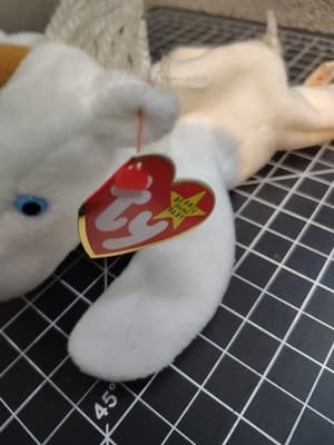 Ty Beanie Baby Mystic - MWMT (Unicorn Tan Horn Yarn Mane 1994) - Thumbnail 3