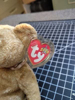TY Beanie Baby - CASHEW the Bear (8.5 inch) - MWMTs Stuffed Animal Toy - Thumbnail 3